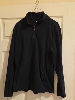 Men's Black Quarter-Zip Fleece